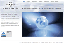 Tablet Screenshot of klein-becker.com